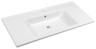 AQUALINE ZUNO 100 Umivaonik, 100x45 cm, za namještaj, keramika, bijela