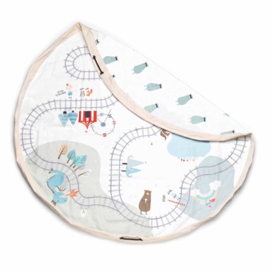 PLAY&GO 2u1 vreća i podloga za igru Željeznica, Ø 140 cm