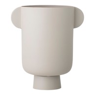 BLOOMINGVILLE Vaza siva metalna Irie, visina 29 cm