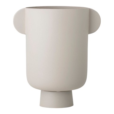 BLOOMINGVILLE Vaza siva metalna Irie, visina 29 cm