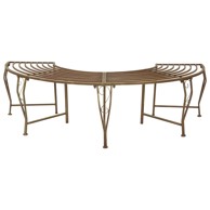 Klupa oko stabla za 4 osobe 160 × 80 × 44 cm, čelična