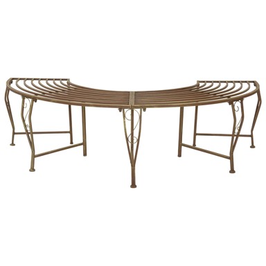 Klupa oko stabla za 4 osobe 160 × 80 × 44 cm, čelična