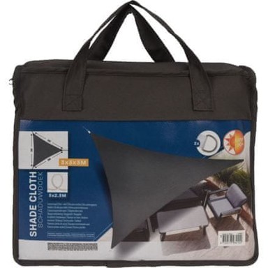 PROGARDEN Jedro za sjenu KO-C46400520, trokut 3x3x3 m, sivi