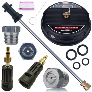 ROSFIX Set pribora za visokotlačni čistač, T-Racer + lance 34 cm + adapter, kompatibilno s Kärcher K2–K7