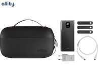 ALLITY Set pribora ATK 5u1 organizator/kutija + powerbank + GaN punjač + USB-C na USB-C kabel + 3 vezice, bijela