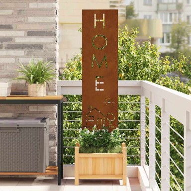 Dekorativna pregrada za vrt 32 x 140 cm otporni čelik, Rđa