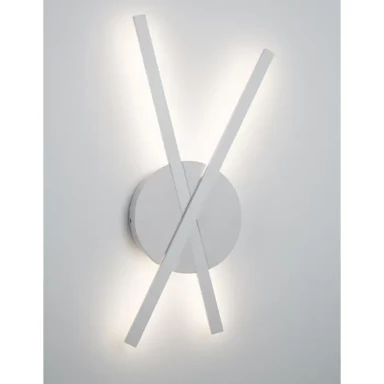 Zidna lampa Reslin, LED, 20 W, 3000 K, 890 lm, IP20, bijela