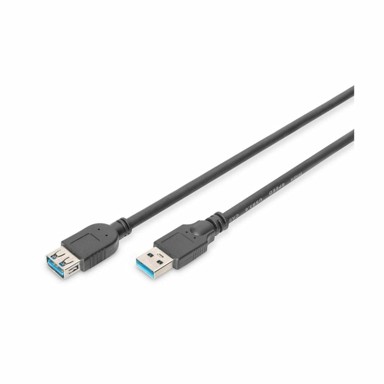 DIGITUS USB 3.0 produžni kabel A-A 3m, crni