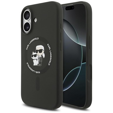 KARL LAGERFELD Maskica Karl&Choupette MagSafe iPhone 17, crna