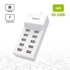 ISNATCH Mrežni punjač, 10 x USB, 50 W, 10 A