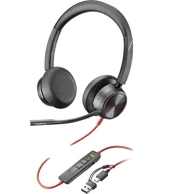 POLY Slušalice Blackwire 8225, USB, smanjenje buke, crne