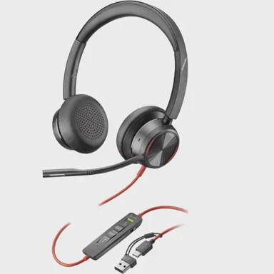 POLY Slušalice Blackwire 8225, USB, smanjenje buke, crne