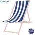 PLATINET PSW drvena ležaljka, prugasta, plavo-bijela