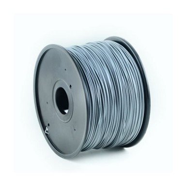 GEMBIRD PLA filament for 3D printer, Silver 1.75 mm, 1 kg