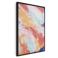 Slika Proljetni tonovi, šarena mješavina toplih i hladnih tonova na platnu, 60x90 cm