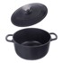 ORION Lonac od lijevanog željeza s poklopcem prikladni za indukcijsko kuhalo 3,3 l LITINA SMALT