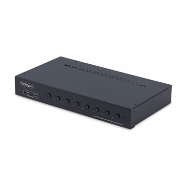 STARTECH KVM preklopnik R8AH202-KVM-SWITCH, HDMI, USB, 4K Ultra HD, 1U, crni