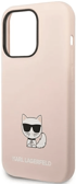 KARL LAGERFELD Maskica za iPhone 14 Pro Max Choupette Body, silikonska, roza
