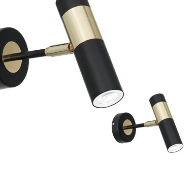 Zidna svjetiljka Dallas Gold 1x miniGU10, zlatna