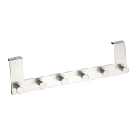 WENKO Metalna vješalica za vrata srebrne boje 39 cm, Celano