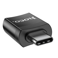 HOCO Adapter USB na USB-C, crna