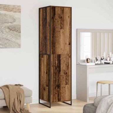 Ormar, 2 komada, Staro drvo 50 x 50 x 200 cm, konstruirano drvo