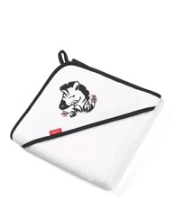 BABYONO Ručnik bambus, 85x85 cm, bijela, zebra