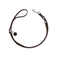 HUNTER Vodilica za pse podesiva Aalborg 20 mm/200 cm, koža tamnosmeđa