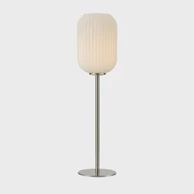 Stolna lampa, Cava, MA108561, E14, satin nickel/bijela