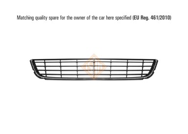 ISAM Maska branika VW Golf 6, crna, prednja srednja