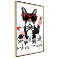 Poster Positive Bulldog 30x45