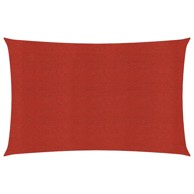 Jedro za zaštitu od sunca 160 g/m² crveno 2,5 x 4 m HDPE