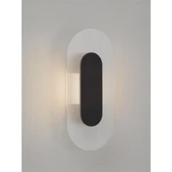 VETRIO Zidna LED svjetiljka NL9236418, 6W, IP20, 3000K, staklo, crna