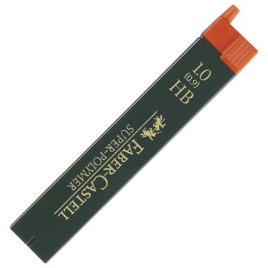 FABER-CASTELL Mine, Super Polymer, 0,9 mm, HB, 1 tuba