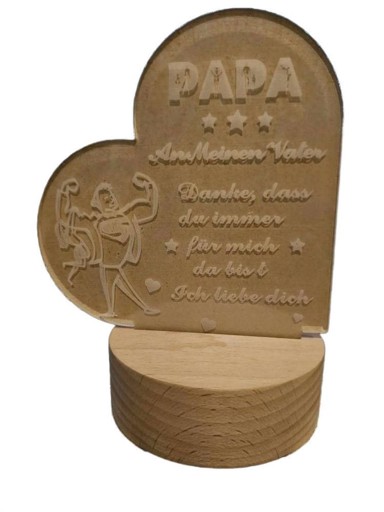 NIKCORP LED noćna lampa za tatu, USB, 11 × 19 cm