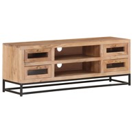 TV ormarić 110 x 30 x 40 cm od masivnog bagremovog drva