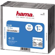 HAMA CD Slim Jewel Case, 1 disk, 10 kom, prozirna