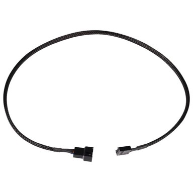 ALPHACOOL Kabel za ventilator 4-pin to 4-pin extension, 60cm, crni 18675