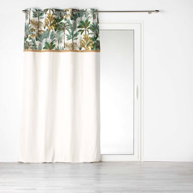 DOUCEUR D'INTÉRIEUR Zelena/krem zavjesa 140x240 cm Balinesia