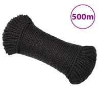 Radno uže crni 8 mm 500 m od polipropilena