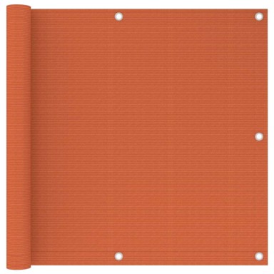 Balkonski zastor 90 x 500 cm HDPE, narančasti