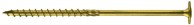 Vijak za drvo s ovratnikom Torx T30 6x40 mm, žuto pocinčani