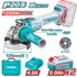 TOTAL akumulatorska kutna brusilica 20 V, 125 mm, 1200 W, TAGLI2120272E, set s 2 baterije 5 Ah i punjačem