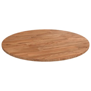 Okrugla stolna ploča smeđa Ø40x1,5 cm tretirana hrastovina