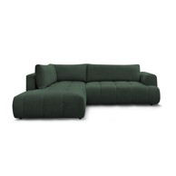 BOBOCHIC PARIS Zelena sklopiva/s prostorom za odlaganje kutna garnitura (s lijevim kutom/u obliku slova L) Fuji, 282x204x88 cm