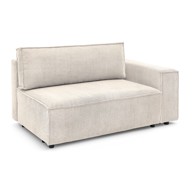 BOBOCHIC PARIS Krem modularna sjedeća garnitura od samta (s desnim kutom) Nihad modular, 163x95x88 cm