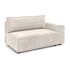 BOBOCHIC PARIS Krem modularna sjedeća garnitura od samta (s desnim kutom) Nihad modular, 163x95x88 cm