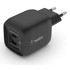 BELKIN Punjač 2xUSB-C 45W PD 3.0, PPS WCH011vfBK, crni
