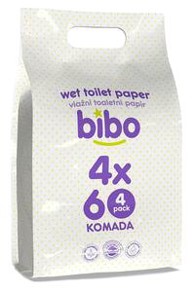 BIBO Vlažni toaletni papir s ekstraktom kamilice, 4x60/1