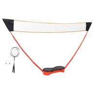 Set za badminton s 2 reketa, mrežom i pohranom, 292x30x152 cm